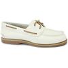 TIMBERLAND A2Q9X classic boat natural full grain bianco scarpe donna mocassini l