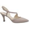 NERO GIARDINI 50701 rosa glitter scarpe donna decolletè tacco cinturino punta