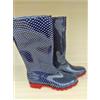 STIVALI DA PIOGGIA ALTI BLU BIANCHI IMPERMEABILI PER INVERNO IN PVC GOMMA 37/41