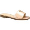 GUESS RAMLAN RMALEL pink rosa oro laminato ciabatta donna pelle