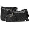 Lancetti Set 3in1 donna LANCETTI mod. KEITH tris Borsa + Tracolla + Beauty Case