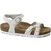 BIRKENSTOCK KUMBA 1029417 antique white bianco sandali donna fibbie pelle