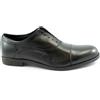FRANCO FEDELE 6251 nero scarpe uomo francesina puntale slip on pelle elegante