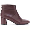 CAFè NOIR LB9004 bordeaux stivaletti donna tronchetto pelle zip tacco
