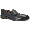 FRANCO FEDELE 6469 blu navy scarpe uomo mocassino college pelle elegante