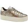NERO GIARDINI 11613 bronzo scarpe donna sneakers pelle lacci platform