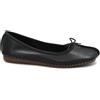 CLARKS FRECKLE ICE black nero scarpe donna ballerina pelle