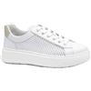 NERO GIARDINI E615274D 707 SKIPPER bianco scarpe donna sneakers lacci pelleforo