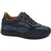 MELLUSO WALK U16269W blu scarpe uomo sneakers lacci pelle