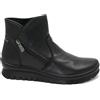 IGI&CO 66586 nero scarpe donna stivaletti tronchetti pelle zip goretex