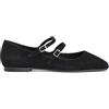 CAFè NOIR XV1059 nero scarpa donna ballerina cinturini camoscio
