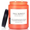 Does not apply Candele Di Soia Grandi Tramonto D'Autunno. Profumo Ambra E Legno. 550 G. Durata