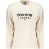 TOMMY HILFIGER FELPA SENZA ZIP UOMO BIANCO