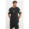 Adidas T-shirt Uomo Adidas Future Icons 3-Stripes Tee - Nero