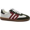 BACK 70 108002 CLOUD L01 olive red bianco verde rosso scarpe uomo sneakers lacci