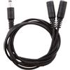 Alimentatore CC 5,5x2,1 Mm 1 Spina Maschio A 2 Adattatore Per Cavo Jack Femmina