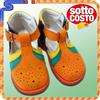 Gi. Le. Pharma BabyPlant SCARPETTE BIMBI BABYPLANT MOD. "777-ARANCIO" IN NABUK E PELLE OFFERTA SOTTOCOSTO