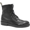 J.P. DAVID CANDY 37340 nero scarpe uomo stivaletto anfibio pelle lacci zip