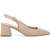 Melluso Décolleté donna slingback in pelle fondotinta d179q