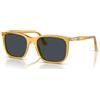 PERSOL 0PO33357S col. 204/R5 Renzo 53 MIELE lenti BLU IN CRISTALLO