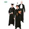 Guirca Costume da uomo religioso giudice prete laureato carnevale Guirca tunica TG M/L