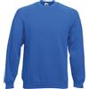 Pelco Felpa Girocollo Raglan Grigio o Blu Fruit of The Loom 80% Cotone Tg. S-M-2XL