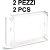 2x Custodia Trasparente Game Boy Color Advance GBA GBC DMG Box Protezione Giochi