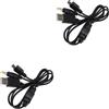 2Pcs USB Data Charge Cable Sony PSP 1000 2000 3000 Slim Lite Fat Console Lead