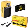 PATONA Batteria Patona + Caricabatteria Synchron per Ricoh Caplio G4 wide,G4,500SE