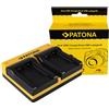 Patona Caricabatteria USB dual Patona per Nikon Coolpix S200,S202,S203,S205,S210,S220