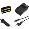 Patona Batteria Patona + caricabatteria casa/auto per Sony DCR-PC4,DCR-PC5,DCR-TRV1VE