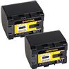 Patona 2x Batteria Patona 3,6V 2400mAh per Jvc Everio GZ-HM550B,GZ-HM550BEK,GZ-HM550BEU