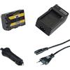 Patona Batteria Patona + caricabatterie casa/auto per Sony DCR-TRV240,DCR-TRV240E