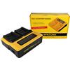 Patona Caricabatteria rapido DUAL LCD Patona per Nikon Coolpix S200,S202,S203,S205,S210