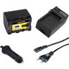 Patona Batteria Patona + Caricabatteria casa/auto per Jvc Everio GZ-HM550B,GZ-HM550BEK