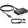 Estrattore Audio HDMI 4K/30Hz, Convertitore HDMI a SPDIF, RCA L/R E 3.5Mm, Inter