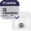 VARTA PILA A BOTTONE OSSIDO DI ARGENTO SR60 - V364 1.55V CONFEZIONE DA 1 PEZZO