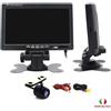 KIT MONITOR 7 POLLICI LCD TELECAMERA RETROMARCIA RETRO CAMERA AUTO CAMION CAMPER