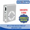 MP3 LETTORE MUSICALE MINI CLIP CON CUFFIE E CAVO STILE IPOD NANO