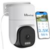Does not apply VIMTAG 2.5K Telecamera,5G Wi-Fi Telecamere Da Esterno,360°Videocamera Con Faro E