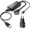 Cavo Adattatore Scart HDMI Convertitore da Scart a HDMI Connettori Video Audio