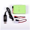 Ni-MH PACCO BATTERIA 12v 2400mAh 75x52x30mm RICARICA USB SM 2P KET JST E3D4