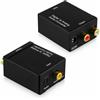 Hongu Convertitore audio da digitale coassiale Toslink SPDIF a analogico RCA 3,5 mm ad