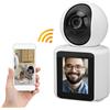 Andowl Telecamera IP WIFI videochiamata sorveglianza visione IR HD TF audio display