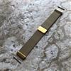 NICKSTON Cinturino In Metallo Milano Color Oro Per Garmin D2 Air X15 E First Avenger -B22