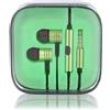 MAXY MI35 AURICOLARE STEREO CUFFIE ALLUMINIO IN-EAR POWER BASS VERDE JACK 3,5 795D15A