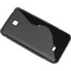 MAXY SSYL CUSTODIA IN SILICONE S-LINE BACK COVER CASE TPU PER LG OPTIMUS F5 P875 NERO