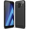 FORCELL MAXY B-CASE CUSTODIA COVER EFFETTO METAL CARBON BLACK SAMSUNG GALAXY A6 (2018)