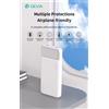 Devia Power bank completamente compatibile 22,5 W con display digitale 10000 mAh Bianc