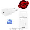SAMSUNG CARICABATTERIE ORIGINALE USB-C 25W EP-TA2510NWE SUPERFAST CHARGE 795EAEA